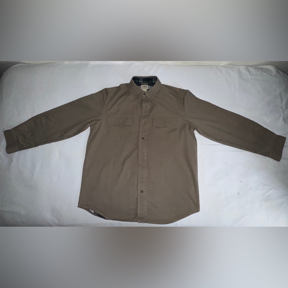 L.L.Bean Men's Flannel-Lined Hurricane Shirt